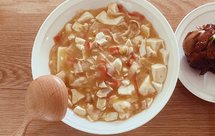 10分钟上桌｜蟹黄豆腐（不需要任何调味料就很鲜）