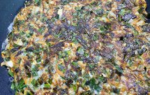 快手海虹韭菜煎饼