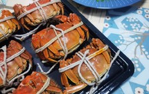 蒸烤箱清蒸大闸蟹