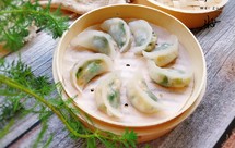 水晶菠菜鸡蛋饺