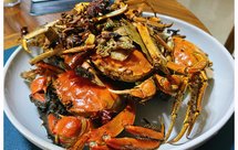 香辣油焗大闸蟹