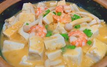 海鲜菇蟹黄豆腐