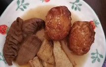 卤煮（虎皮鸭蛋、五花肉、豆腐、笋干）