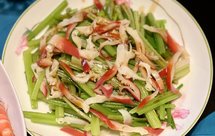 凉拌芹菜北极贝