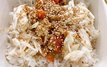 蟹肉拌饭