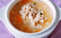 一人食.电顿蛊(肉沫蛋羹+白菜萝卜虾皮雪菜粥)