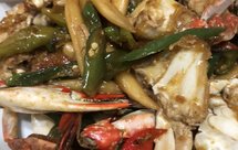 简单易学的梭子蟹炒年糕