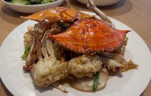 一扫光'梭子蟹炒年糕