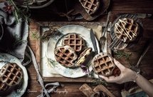 黑芝麻华夫饼（发酵版）