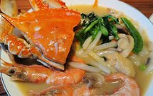 肥美的梭子蟹汤年糕，鲜掉眉毛