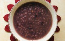 营养黑米红米粥