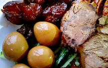 简单美味的卤牛筋牛腱鹌鹑蛋豆腐一锅出