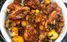 板栗可乐鸡翅丨下饭