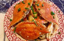 鲜掉眉毛的梭子蟹炒年糕