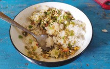 香菇辣椒炒咸鸭蛋（巨下饭）