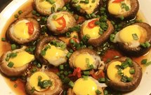 吉祥寓意菜丨圆圆满满·鲜香菇蒸蛋|年夜菜蘑菇蒸鹌鹑蛋