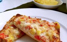 蟹肉棒玉米芝士烤吐司