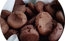 黄油曲奇饼干-可可粉，巧克力口味