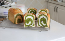 抹茶双色吐司