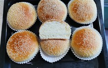 节约时间的芝麻包，也可以用来做汉堡包坯