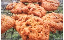 肉桂红糖葡萄干软曲奇（植物油无黄油）