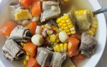 排骨玉米胡萝卜莲子百合枸杞