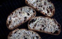 法式 亚麻籽蔓越莓欧包