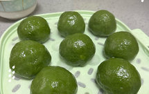 蛋黄肉松青团 艾草版