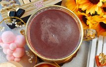 「黑米莲子花生糊」