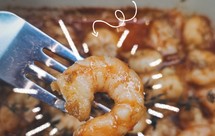 橄榄油烤蒜香虾