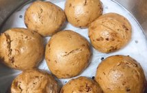 红枣核桃红糖馒头