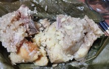 五花肉板栗排骨咸蛋黄绿豆粽子