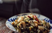 雪菜黄豆炖龙利鱼【下饭菜】