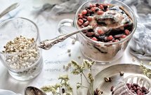 红豆薏米蛋白芋泥奶昔【健康饮品】