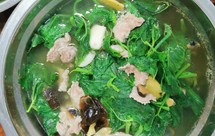 上汤瘦肉桑叶