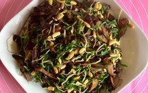 黑豆芽香菇丝/豆芽