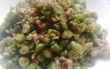 超级下饭的橄榄菜肉末四季豆