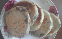 煎橄榄菜发面馅饼，简易版