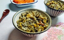 橄榄菜牛肉炒蛋饭