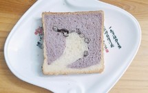 紫薯蜜豆吐司