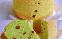 清新治愈系—斑斓蜜红豆戚风蛋糕