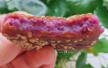 紫薯糯米芝麻饼