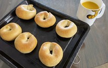 原味和陈皮蜜豆贝果