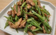 肉丝炒芸豆