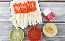 三色三味鹰嘴豆泥/hummus（配全麦烤饼）