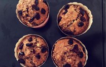 香蕉燕麦榛子酱马芬