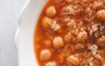 番茄鹰嘴豆炖糙米饭