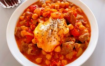 健身餐：茄汁牛排鹰嘴豆