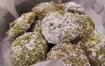 Ins抹茶榛子雪球饼干