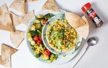 【北鼎烤箱食谱】快手烤脆片配牛油果鹰嘴豆泥